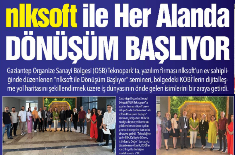 GaziantepTime: nlksoft ile Her Alanda Dönüşüm Başlıyor